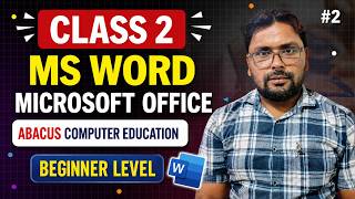 MS word class 2 | Microsoft Office in Hindi | Abacus Computer Education