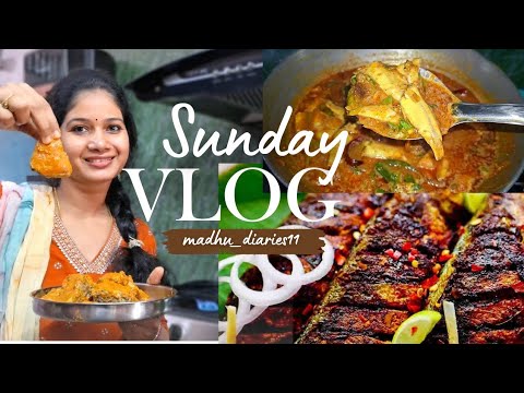 Sunday Vlog | చేపలు Fry and చిన్న చేపలు ఇగురు చేసాను..!#sundayvlog @madhu_diaries11 #dailyvlog