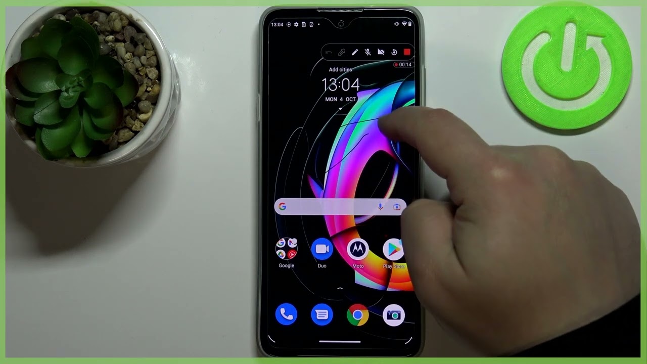 MOTOROLA Edge 20 Lite – How to Record Screen