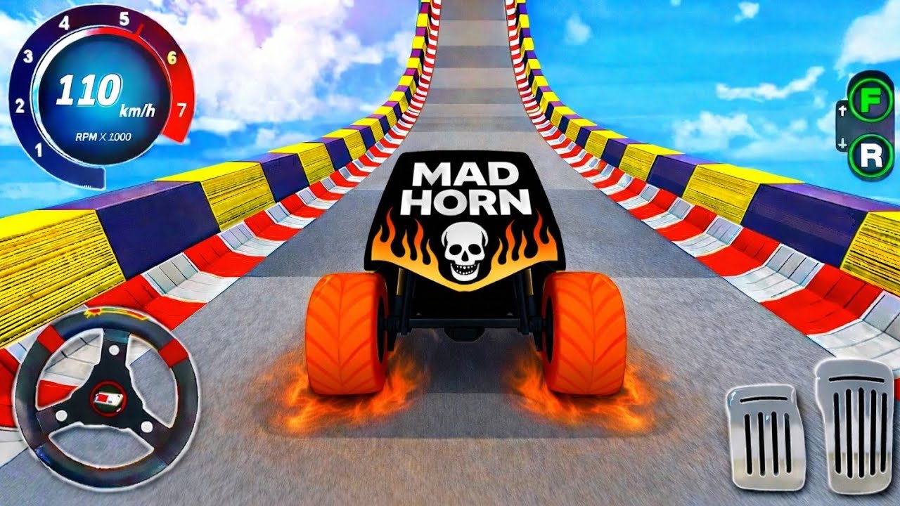 Mega Ramp Monster Truck Racing - Monster Truck Mega Ramp Racing - Android Gameplay 