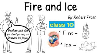 fire and ice class 10 in hindi \/fire and ice poem by robert frost #rkkilines