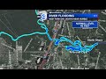 Ar map of san jacinto river rising levels