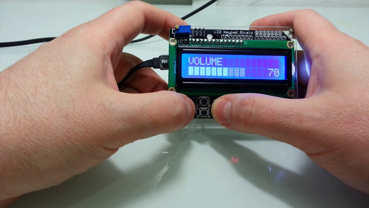 Arduino LCD Keypad shield with super scrollable L-menu system - YouTube