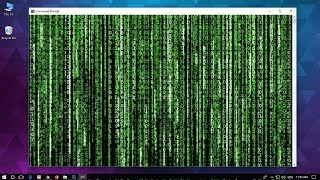 How to make MATRIX Effect on Windows 10 | Command Prompt