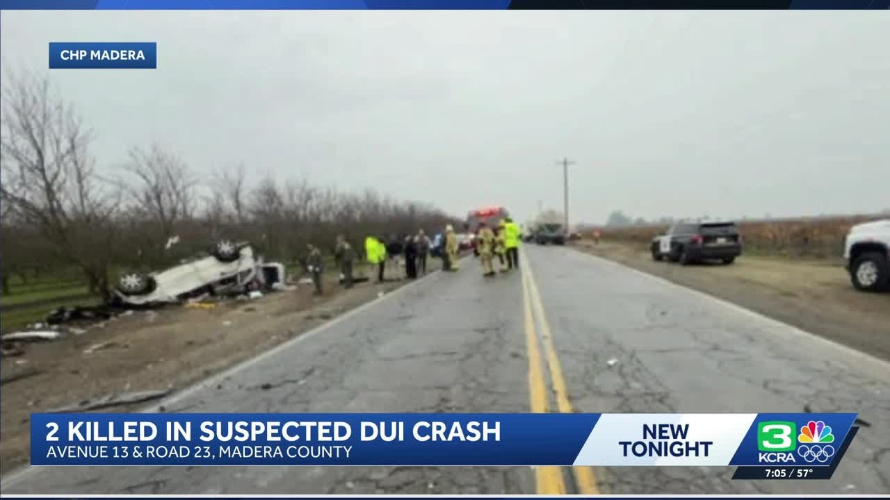 2 dead, 3 hurt in New Year's Eve crash in Madera County; DUI suspected ...