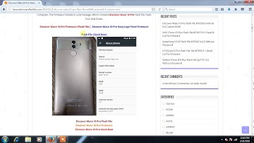 Discover Mate 10 Pro Flash File MT6580 Android 6 0 Custom ROM