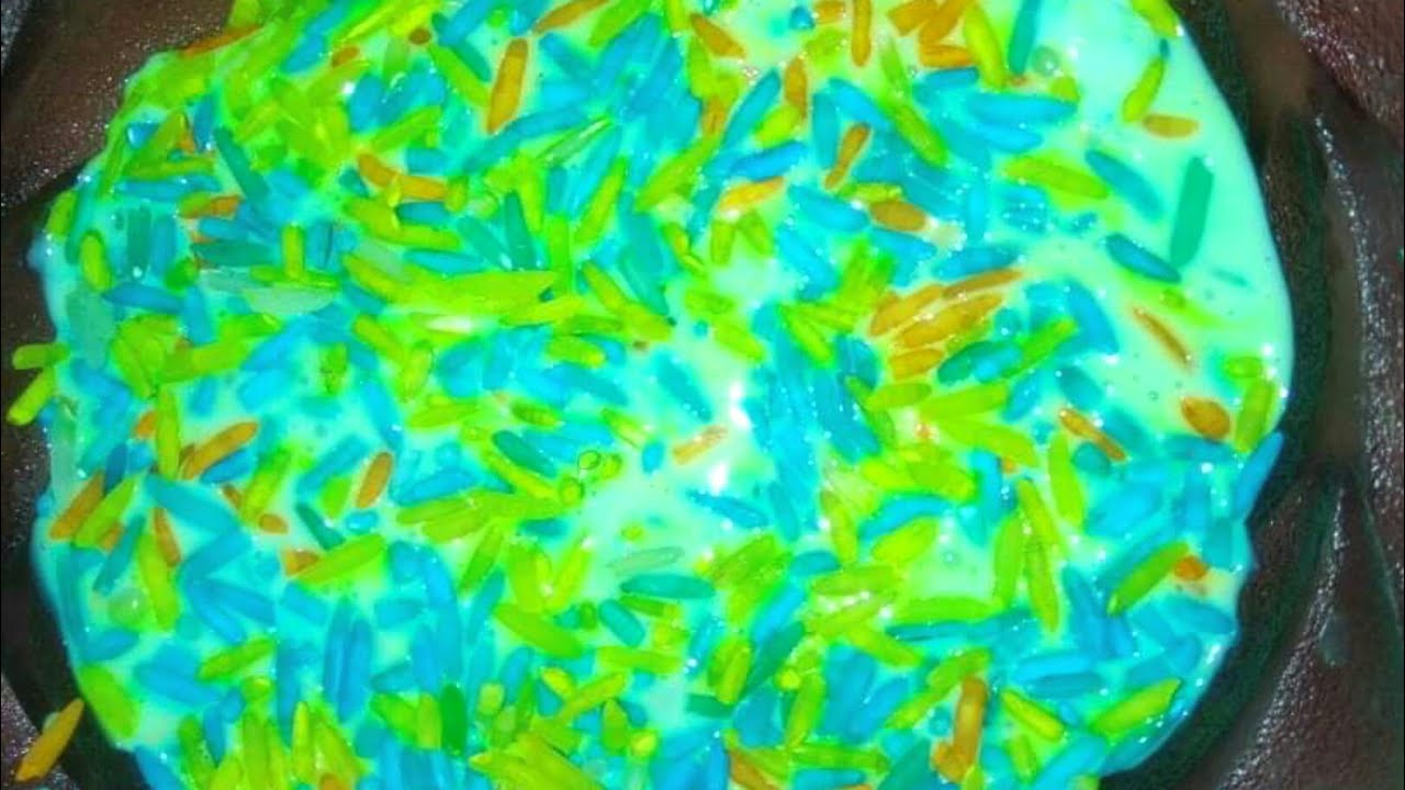 Mixing Colored Rice In Slime(experiment) - YouTube