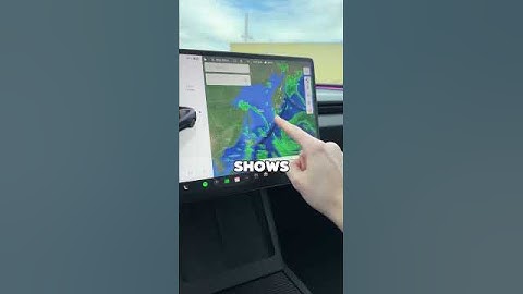 Tesla Added a Weather Map To The Car Screen 😳🌤️