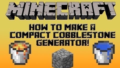 Minecraft Tutorial: How To Make A Cobblestone Generator (1.7.5) (HD) (2014)