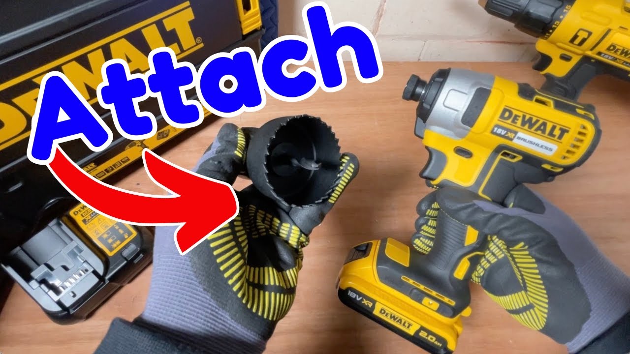 How To Attach a Hole Saw to a DeWALT Impact Driver (Step-by-Step Guide ...