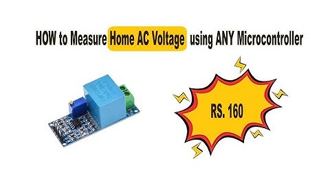How To Measure AC Voltage using Any MCU | ESP32