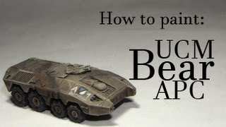 MaMTu - How to paint: Dropzone Commander Bear APC [dt.]