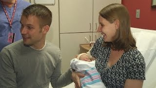 Miracle baby born in the storm