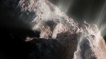 Artist’s animation of the surface of interstellar comet 2I/Borisov