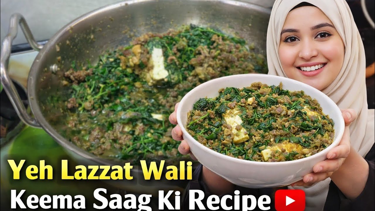 Keema Saag Recipe | Lazzatdar Keema Palak | 