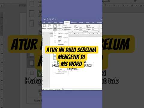 belajar microsoft office word cepat : atur-ini-dulu-sebelum-mengetik-ms-word-#word-#microsoftword-#tipsexcel-#rumusexcel-#excel
