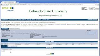 Campus Planning Interface Video - Adding Section