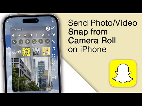 How To Send PhotoVideo As A Snap From Camera Roll!