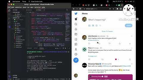 Our Greenify Twitter Bot in action