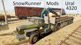 SnowRunner-Mods-Ural 4320-Region map Mojave Desert-Cargo transportation Part 16