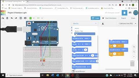 Project 5 Tinkercad RGB LED