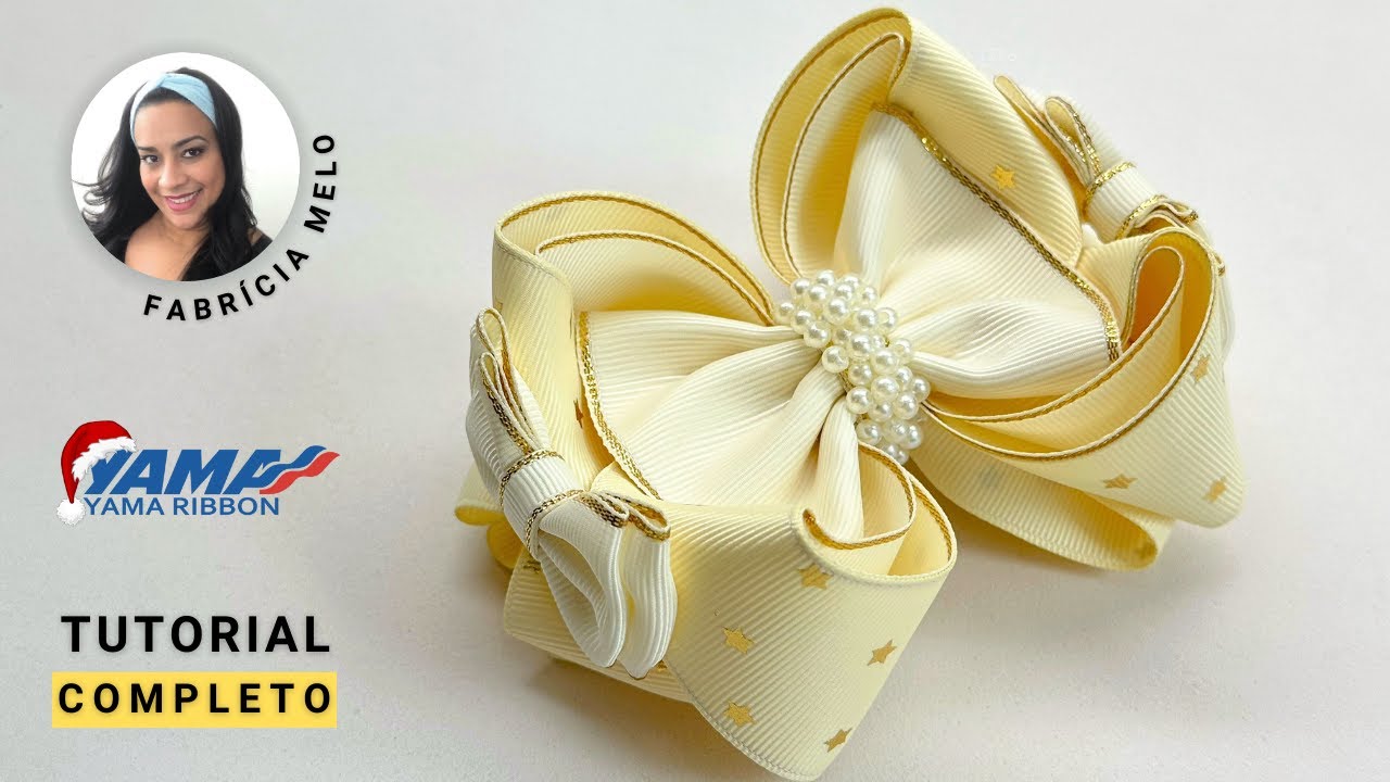 Laço Amora Duplo com fita nº 9 #pap #papdelaços #laçoluxo