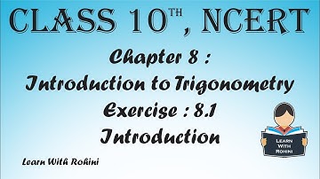 Introduction to Trigonometry | Chapter 8 | Exercise 8.1 | Introduction | NCERT | Maths | Tamil