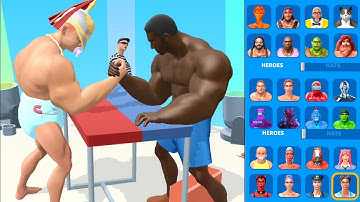 Max LEVEL in Muscle Rush 💪 - All Levels(127-140) Gameplay Android,ios Gameplay All Characters