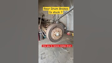 Stuck Rear Drum Brakes ? #youtubeshorts #shorts #brakes