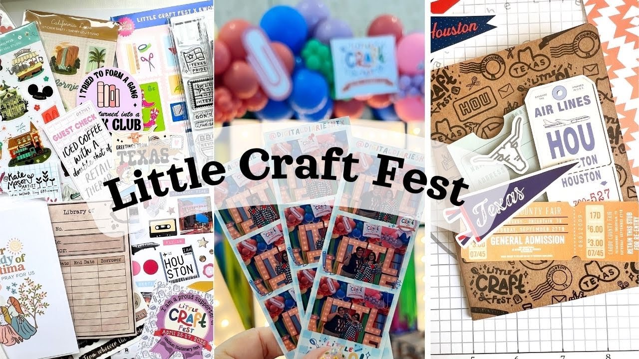 Little Craft Fest 2025  Stationery Show Houston Texas, Vendor booths, workshops, & my shopping haul!