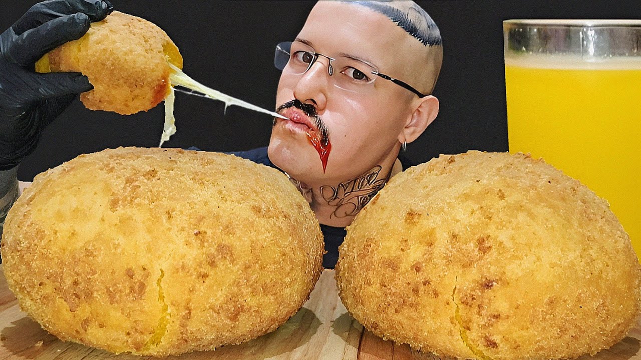 #266 ASMR COMIDA | BOLA DE QUEIJO GIGANTE, KETCHUP (MUKBANG BRASIL) Mateus ASMR.