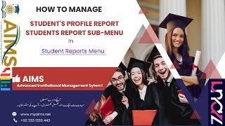 Student's Profile Report   Students Report Sub Menu