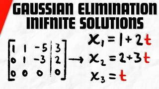 Gaussian Elimination with Infinitely Many Solutions | Linear Algebra Exercises Update