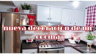 LIMPIEZA Y DECORACIÓN DE MI COCINA DESPUÉS DE LA RENOVACIÓN//NUEVA DECORACIÓN EN COLOR ROJO