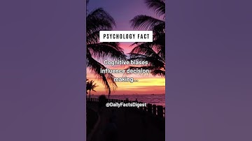 Cognitive biases influence decision-making... | Psychology Fact 🔥 | #shorts #psychologyfacts