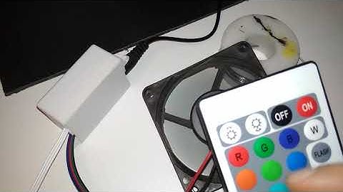DIY ideas - controlling 12V PC fans with an RGB LED strip controller and remote