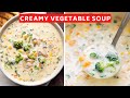 The Creamiest Veg Soup without any actual cream! Yes it's possible!