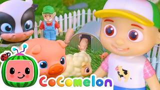 Playing With JJ at Old MacDonld's Farm | CoComelon Toy Play Learning | Nursery Rhymes & Kids Songs