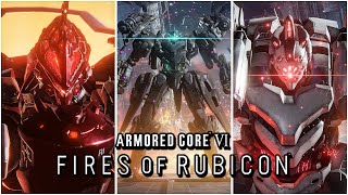 Armored Core 6 Fires of Rubicon - All Final Boss Fights \& All Endings