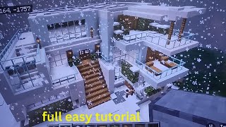 i made a snowy mansion, full tutorial