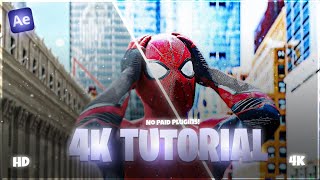 4K CC WITHOUT PAID PLUGINS  | After Effects Tutorial