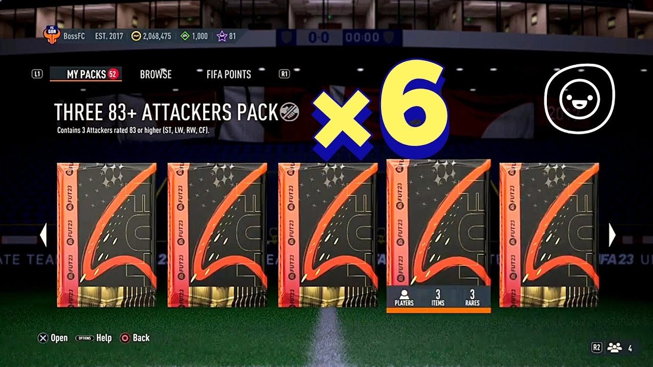 6× THREE 83+ ATTACKERS PACK got me this | FIFA23