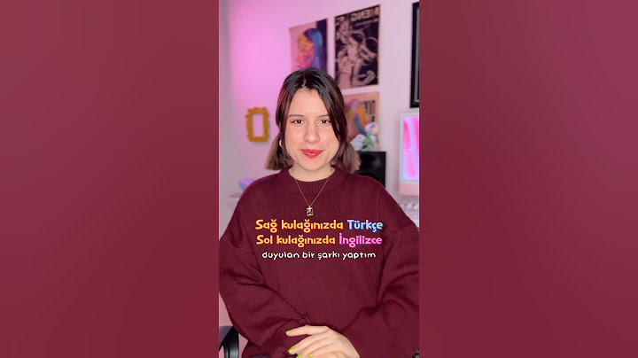 Sağ kulakta TÜRKÇE sol kulakta İNGİLİZCE bir şarkı yaptım 🎧