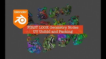 LIVENODING First Look Geometry Nodes UV Unwrap and Packing