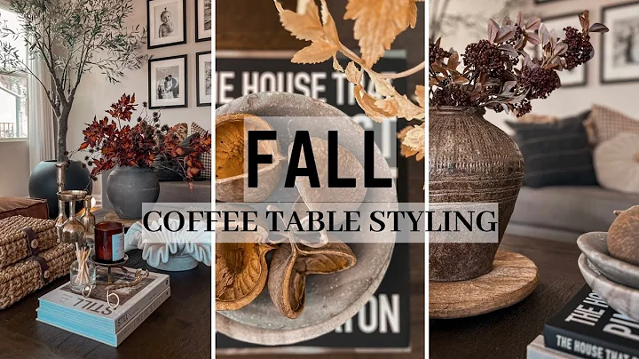 FALL COFFEE TABLE STYLING IDEAS || MAXIMALIST STYLE  || MINIMALIST STYLE || CURATED ||| 2024