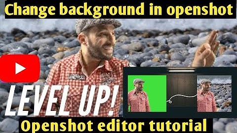 How to change background in openshot | How to remove video background l [English subtitles]