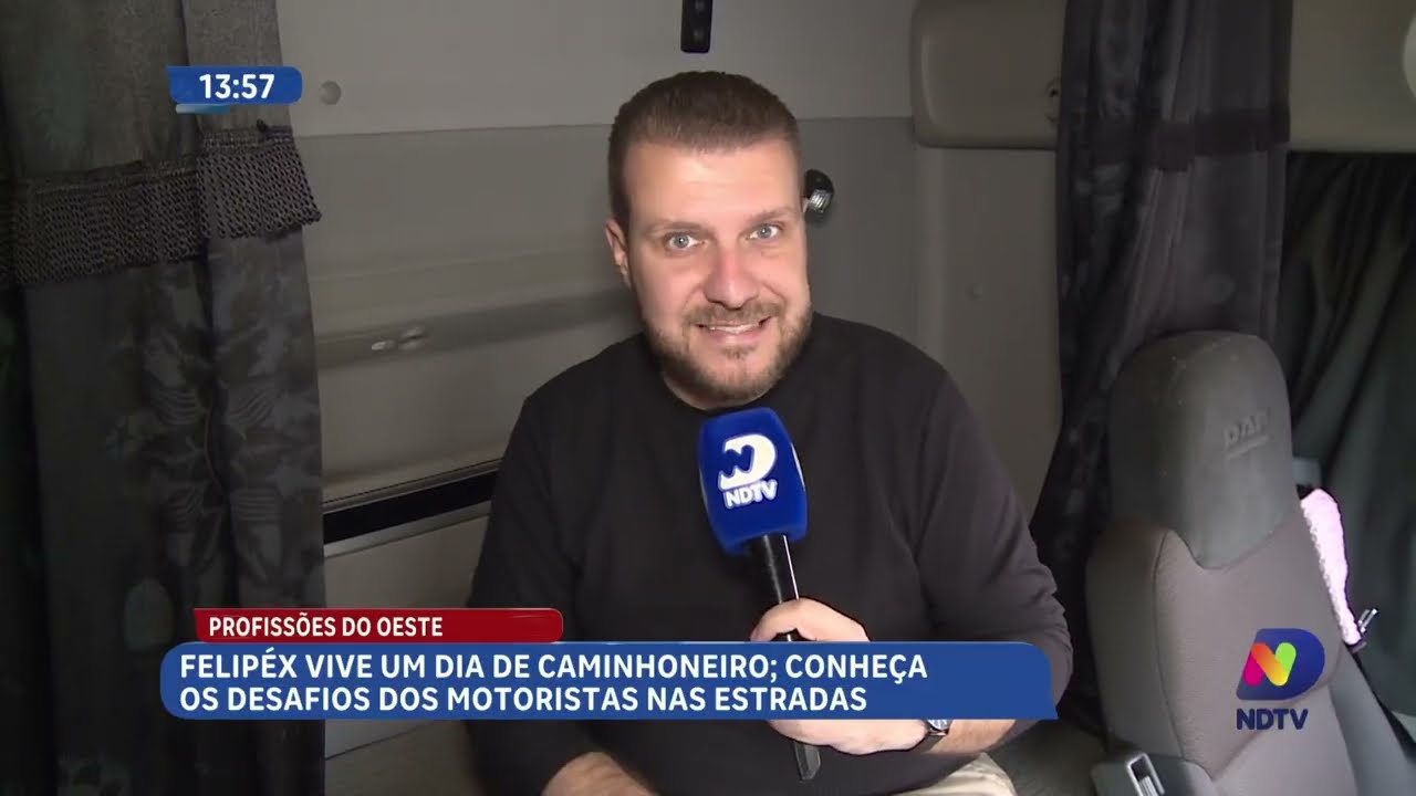 Profissões do Oeste mostra a rotina de um caminhoneiro em Chapecó