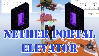 Ancient Minecraft Tech Born Anew || Portal Elevator