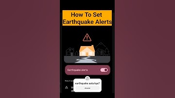 How To Set Earthquake Alert! ⚠️🚨I आज की जरूरत जल्दी सेट करे #short #shortfeed #earthquakealert