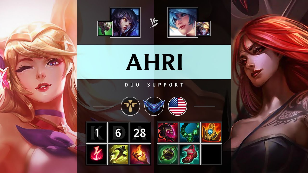 Ahri Support vs Sona - NA Diamond Patch 25.18